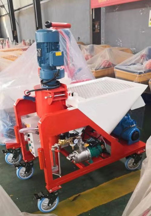 新普机械与派普机械 水泥喷浆机高效喷墙解决方案推荐